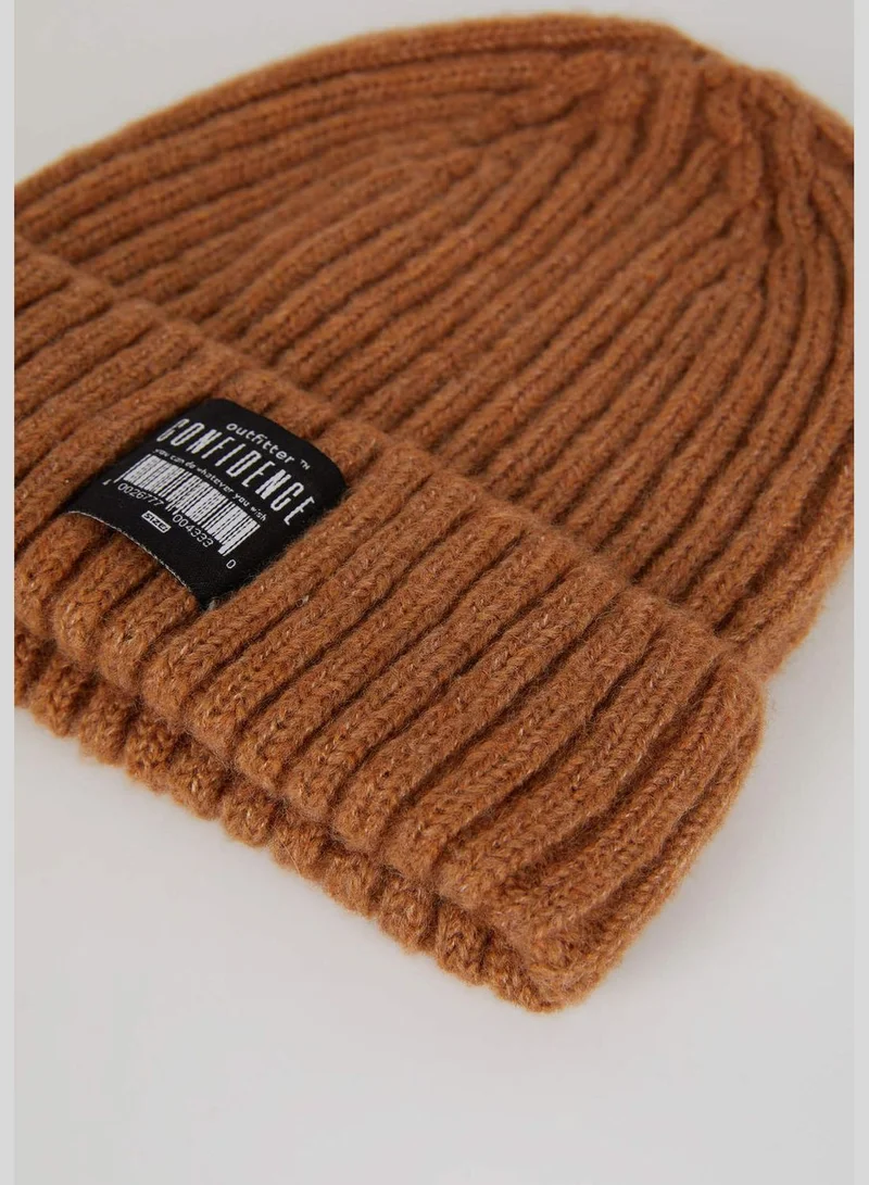DeFacto Slogan Print Knit Beanie