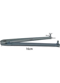Boounyatin Universal Adjustable Angle Grinder Wrench Adjustable Pin Spanner InstallRemoval Tool for Backing Pads on Angle Grinder 4mm Silver  - Image 2