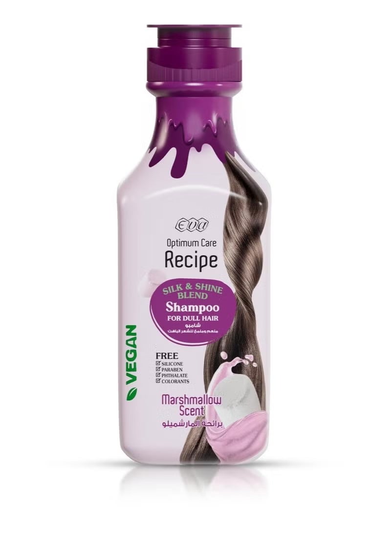 Eva Optimum Care Recipe Hair Shampoo Silky & Shin Blend Marshmallow Scent - 350 Ml