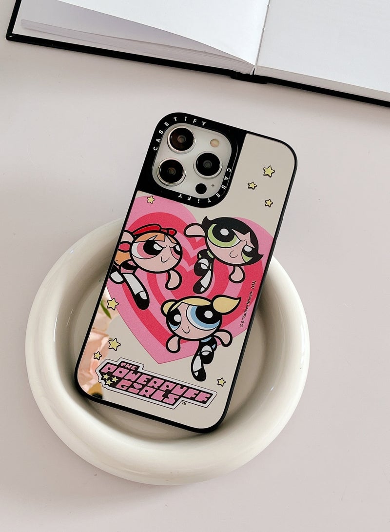 Apple iPhone 15 Pro Max Case The Powerpuff Girls Phone Cover - Mirror Face