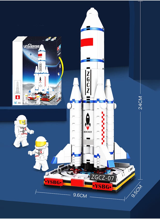 303 Pcs Space Rocket Launch Center Building Blocks Toys Construction Educational Learning STEM Toy Gift for Boys Girls All Ages  - Image 5