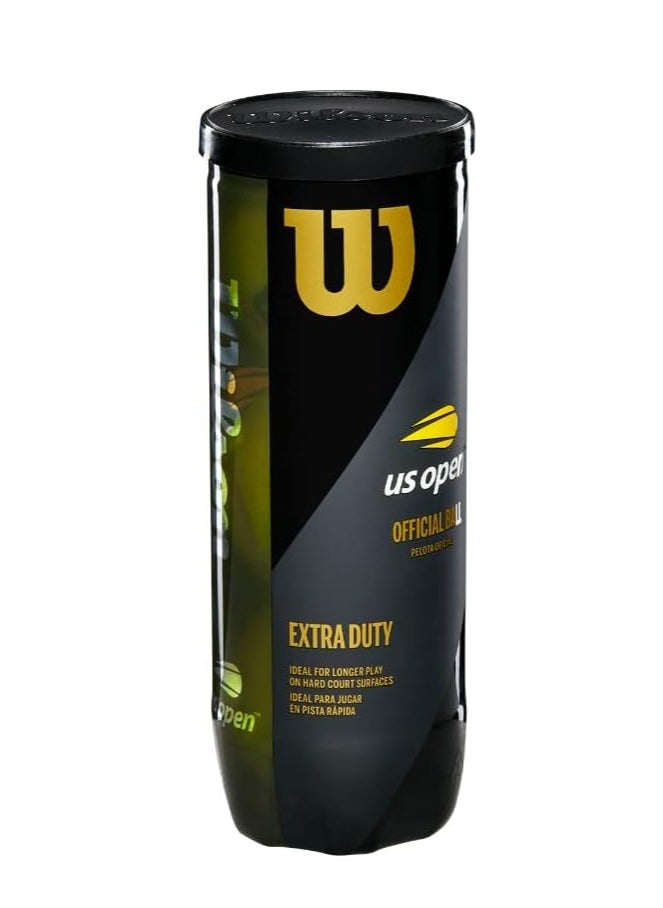 Wilson Wilson US Open Extra Duty Tennis Ball 3 Ball Can  - Image 2