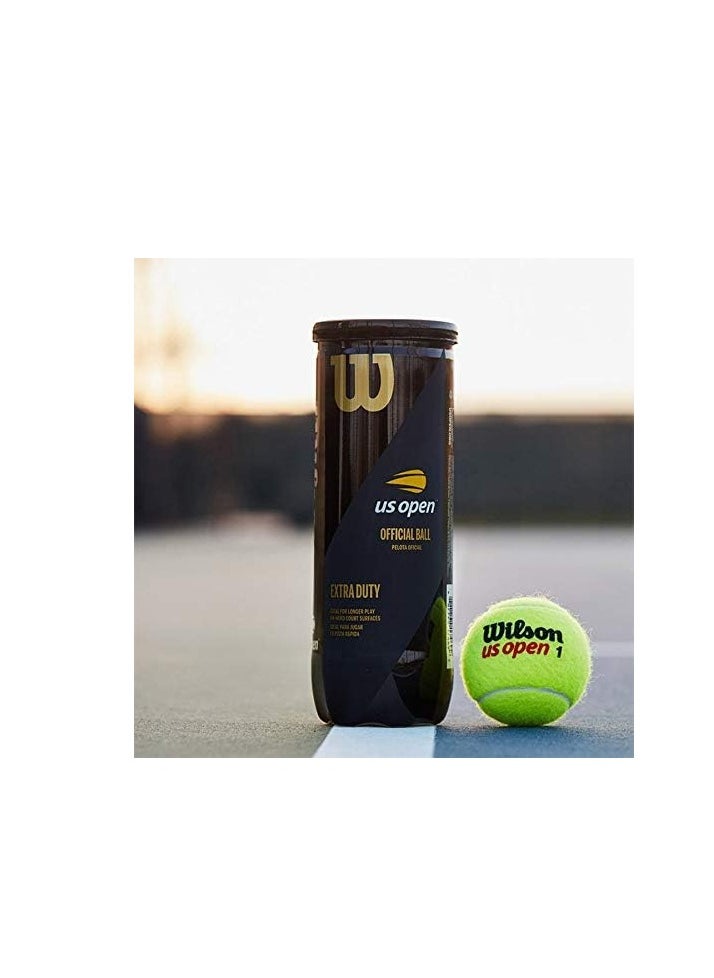 Wilson Wilson US Open Extra Duty Tennis Ball 3 Ball Can  - Image 3