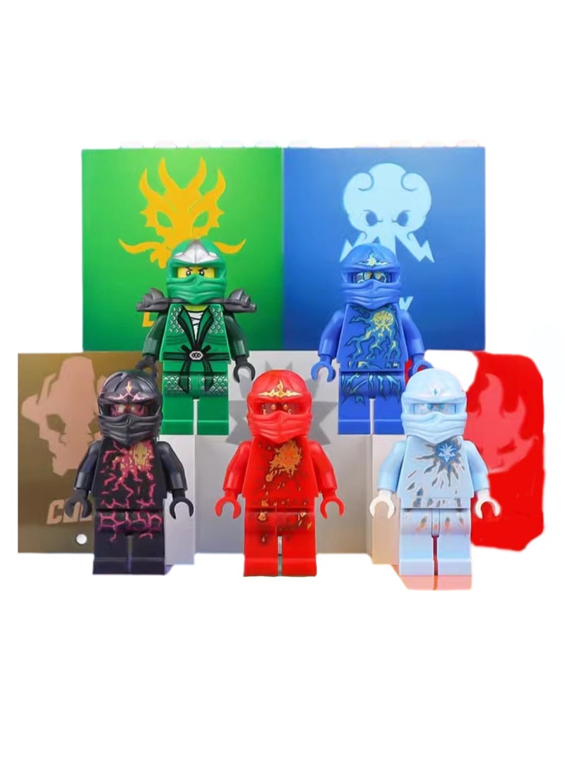 Small Particle Assembly Toy Building Block Doll Toy (5-piece set) 