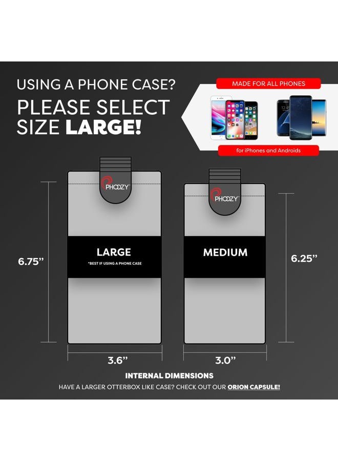 PHOOZY XP3 Thermal Phone Case with Patented Chromium Barrier - Insulated Pouch Extends Battery Life 4X in Cold Weather - Military-Grade Protection for Skiers and Snowboarders - Large Black - Image 4