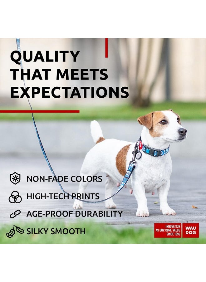 WAUDOG Nylon Dog Leash for Small Dogs and Medium Dogs 4 Ft - Strong Dog Leash for Large Dogs - Heavy Duty Dog Leashes for Large Breed Dogs & Puppy Leash for Small Boy & Girl Dogs