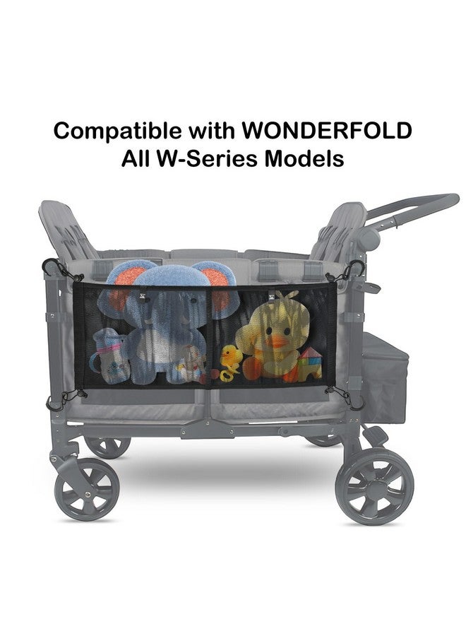 HX AURIZE Stroller Wagon Cargo Net and Organizer Wagon Accessories Compatible with WONDERFOLD All W-Series Models Black - Image 3