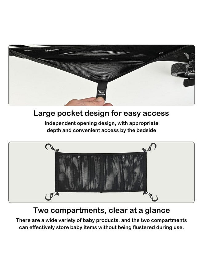 HX AURIZE Stroller Wagon Cargo Net and Organizer Wagon Accessories Compatible with WONDERFOLD All W-Series Models Black - Image 5