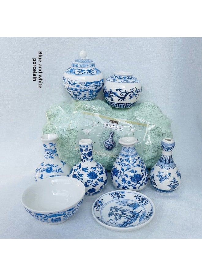 Archaeological Blind Box Digging Song Porcelain Palace Color Porcelain Blue And White Porcelain Big Country Porcelain Internet Celebrity Toys Children's Small Handmade Wholesale-Color:Color Porcelain-lotus Pattern Jar Simple Delivery Tool  - Image 5