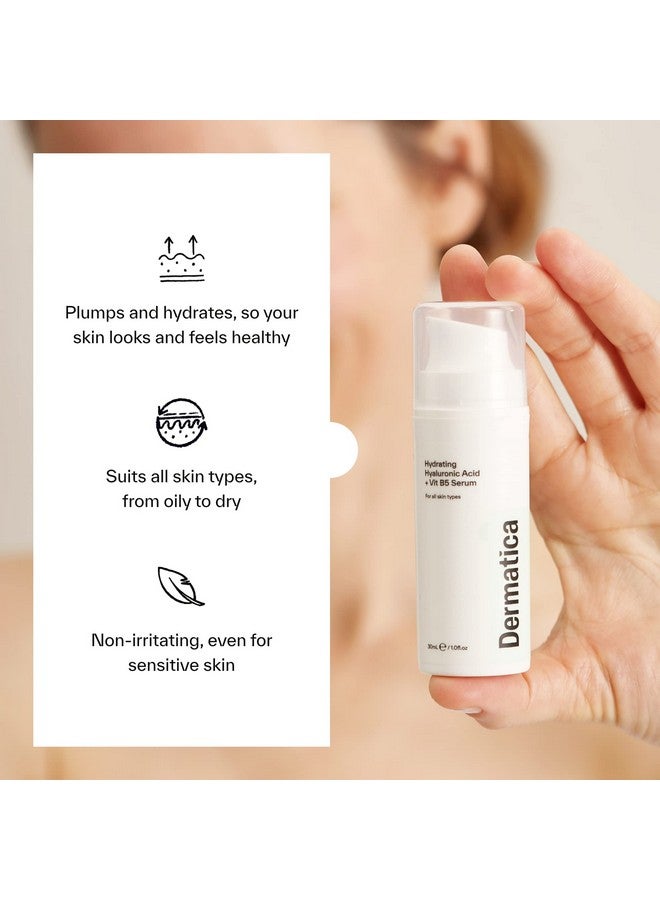 Dermatica Hyaluronic Acid Hydrating Face Serum With Vitamin B5 Antiageing And Antiwrinkle Skincare I Fast Absorbing Hydrating Serum For Dehydrated Skin Fragrance Free Skin Care (30Ml)  - Image 2