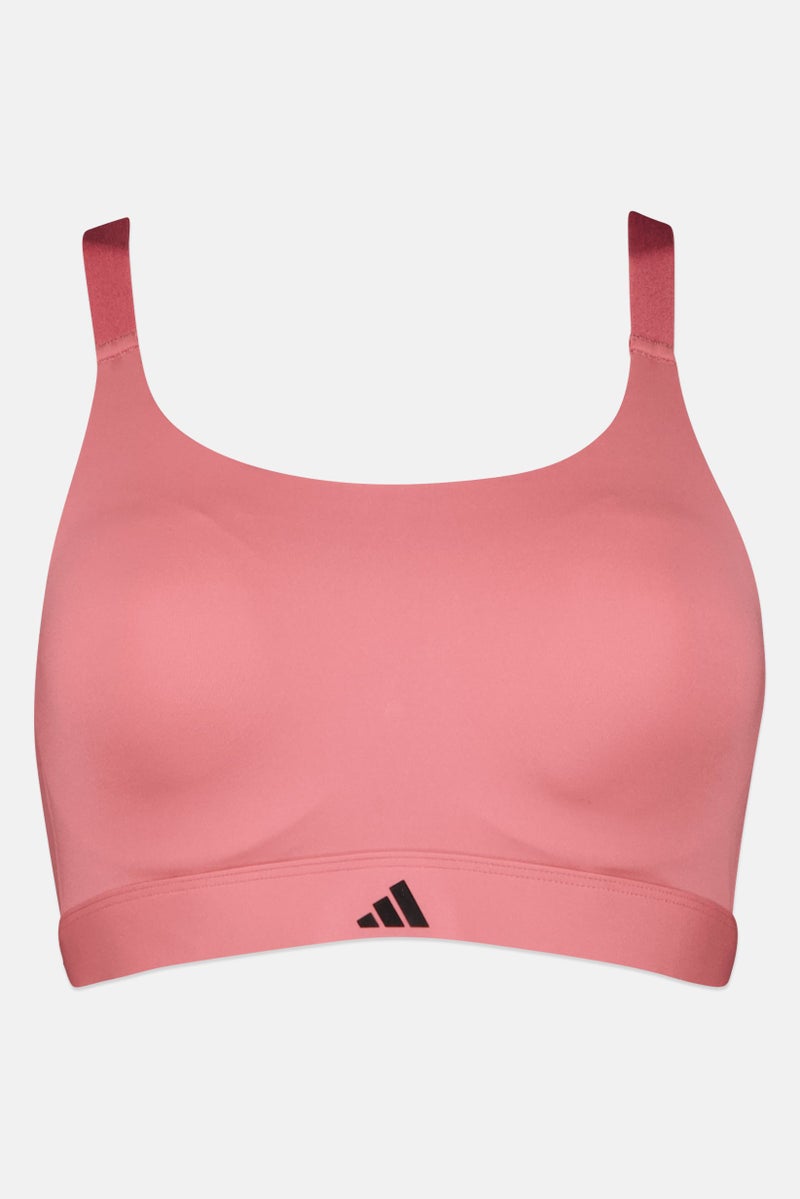 Adidas سوتيان رياضي للنساء، وردي قديم - Image 4