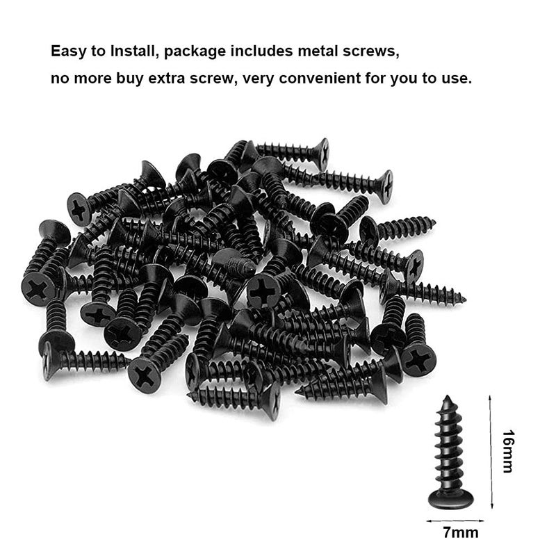 AYSUM 20PCS Black L Brackets 3.1"x3.1", Heavy Duty Corner Brace Right Angle Bracket 80X80MM for Wood Chair Bookshelf Cabinets Furniture, Included 120 Screws - Image 3