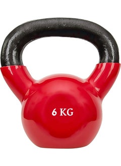 MAAS A 6 Kg Kettle bell Exercise Tool in Red with a Black Handle  - Image 1