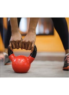 MAAS A 6 Kg Kettle bell Exercise Tool in Red with a Black Handle  - Image 3