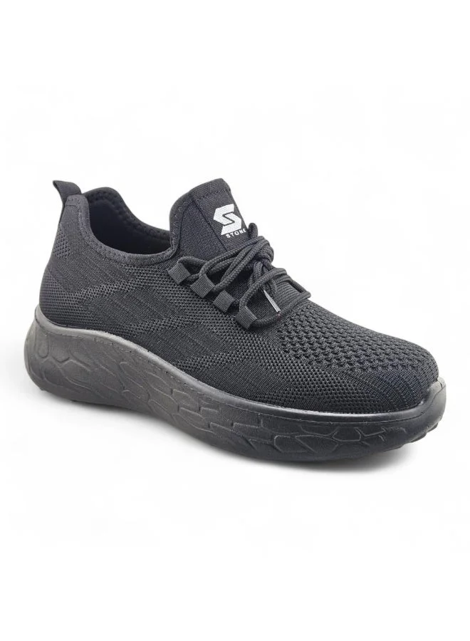 Stone Lightweight Knitted Sneakers