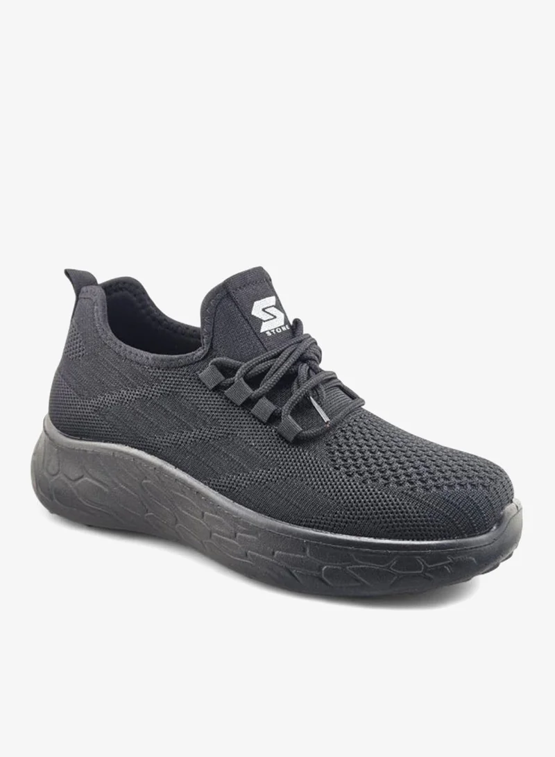 Stone Lightweight Knitted Sneakers