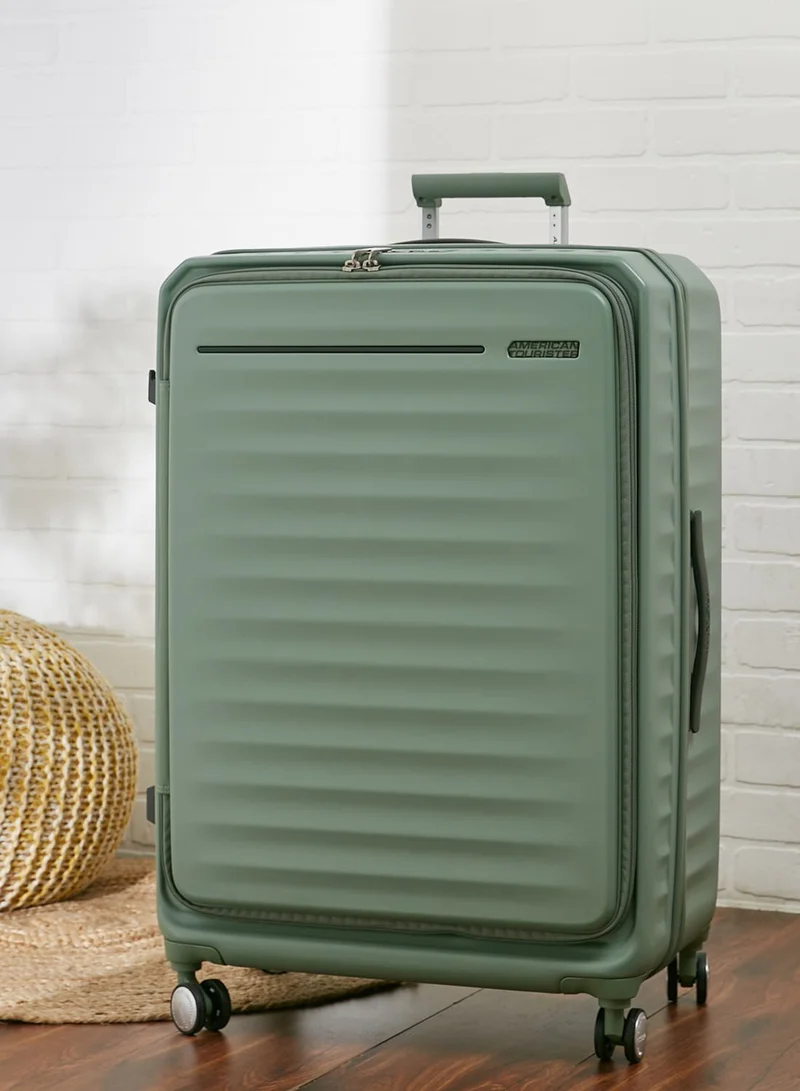AMERICAN TOURISTER Frontec Spinner 79 Cm Large Expandable Suitcase Luggage Trolly Bag