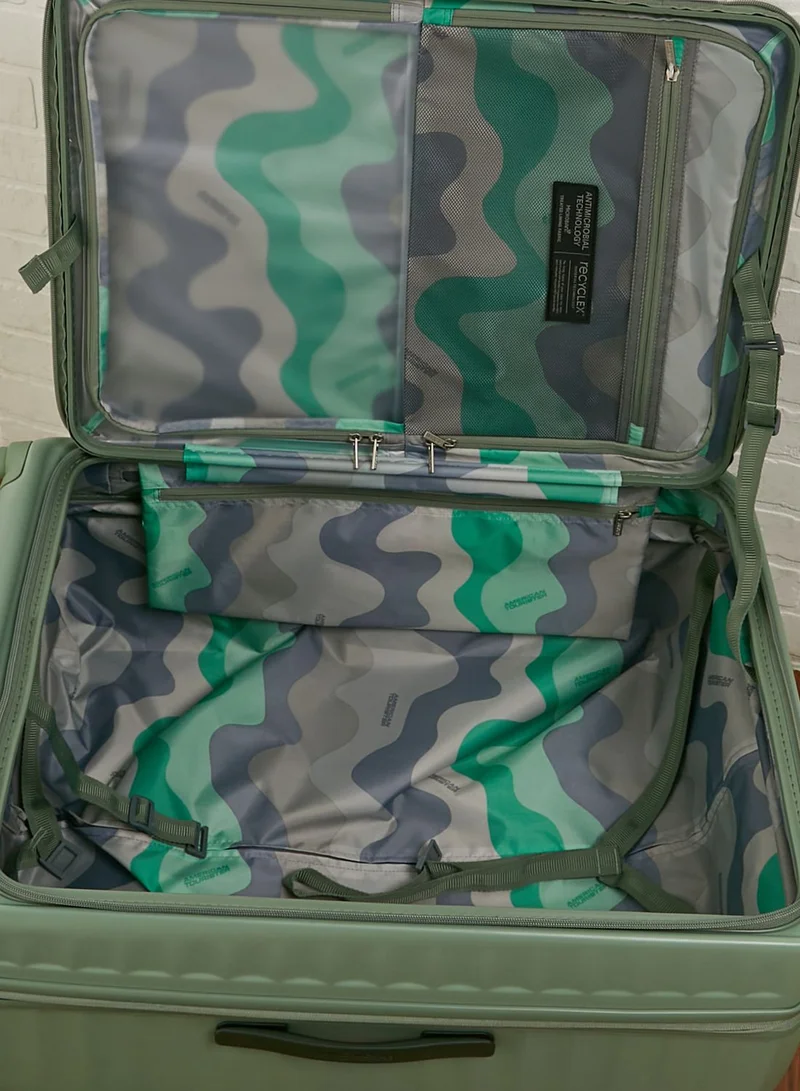 AMERICAN TOURISTER Frontec Spinner 79 Cm Large Expandable Suitcase Luggage Trolly Bag