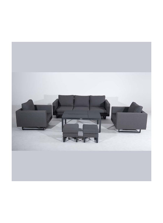 Suncoast Watercube Outdoor Sofa Set-Black  - Image 2