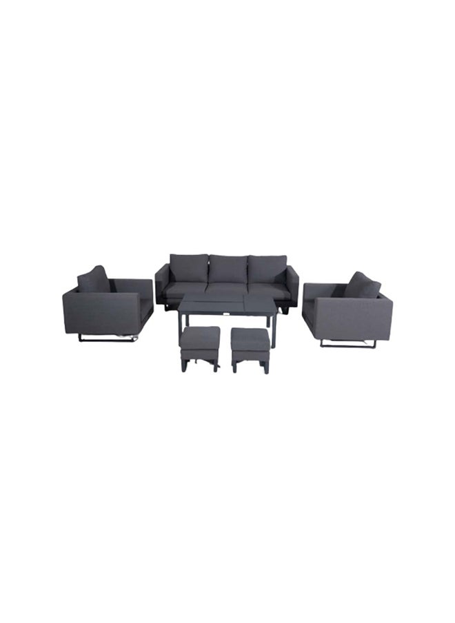 Suncoast Watercube Outdoor Sofa Set-Black  - Image 1