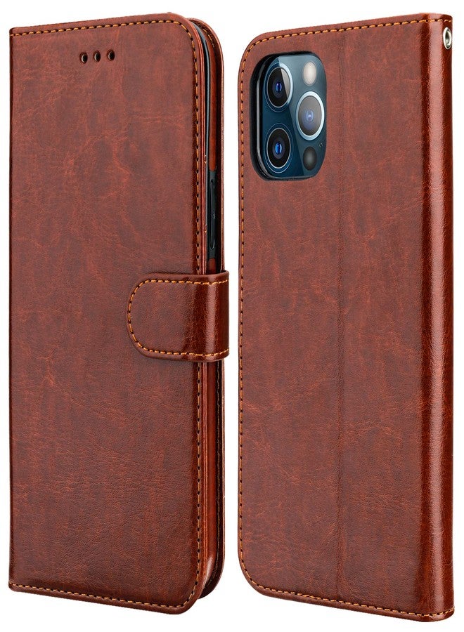 Bocasal Detachable Wallet Case for iPhone 13 Pro Max RFID Blocking Card Slots Holder Premium PU Leather Magnetic Kickstand Shockproof Wrist Strap Removable Flip Protective Cover 5G 6.7 inch (Brown) - Image 3
