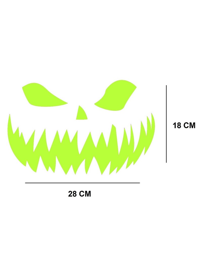 Pumpkin Monster Smile - Phosphorescent Green