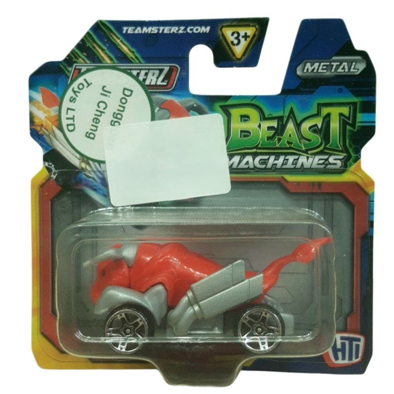 Teamsterz - Beast Machine Metal 3 Inch Red OX Car - 1417432