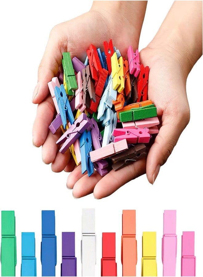 Prescent Multifunction Wooden Clips for Photo hangings, Craft/Art, Home Decoration, Papers pins, Clothes pin and More (1.5 inch, Pack of 50) - Image 5