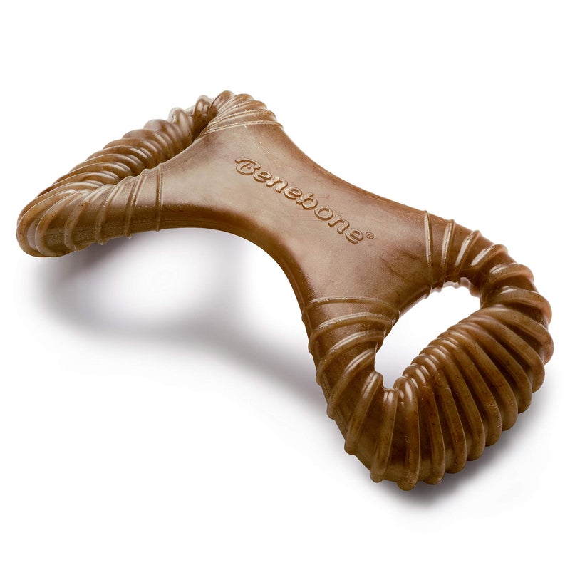 Benebone Dental Durable Dog Chew Toy for Aggressive Chewers, Real Bacon, Made in USA, Large - Image 1