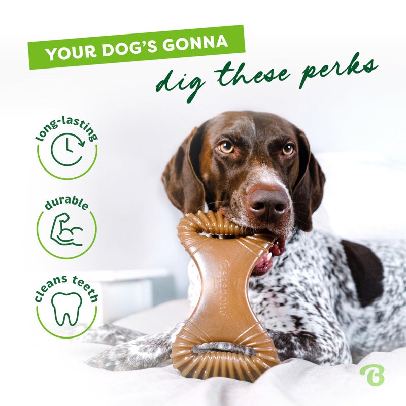 Benebone Dental Durable Dog Chew Toy for Aggressive Chewers, Real Bacon, Made in USA, Large - Image 3