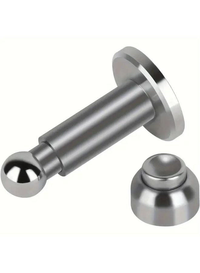 Heavy Duty Magnetic Door Stopper Adjustable Height 304 Stainless Steel Wall Floor Mount - Image 1