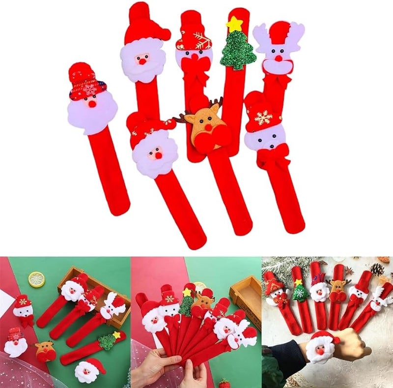 Christmas Clap Circle Decoration Set With Snowman Elk And Santa Claus Figures - Image 3