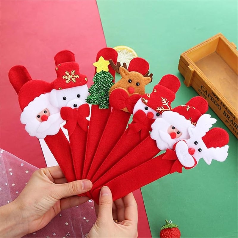 Christmas Clap Circle Decoration Set With Snowman Elk And Santa Claus Figures - Image 5