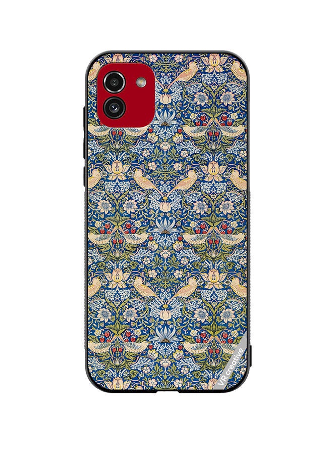 VR CREATIVE Protective Case Cover For Samsung Galaxy A03 Splash Flower Design Multicolour - Image 1