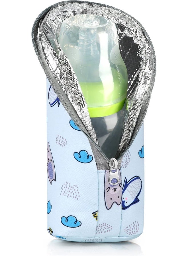 accmor حقائب تبريد زجاجات الأطفال من أكمور، حقيبة تبريد حليب الأم المعزولة، حقيبة تبريد وتدفئة زجاجات الرضاعة للأمهات المسافرات في دور الرعاية - Image 1