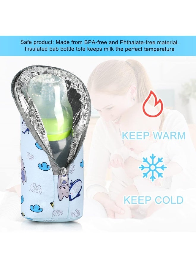 accmor حقائب تبريد زجاجات الأطفال من أكمور، حقيبة تبريد حليب الأم المعزولة، حقيبة تبريد وتدفئة زجاجات الرضاعة للأمهات المسافرات في دور الرعاية - Image 3