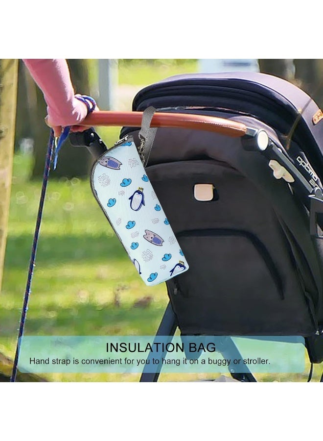accmor حقائب تبريد زجاجات الأطفال من أكمور، حقيبة تبريد حليب الأم المعزولة، حقيبة تبريد وتدفئة زجاجات الرضاعة للأمهات المسافرات في دور الرعاية - Image 5