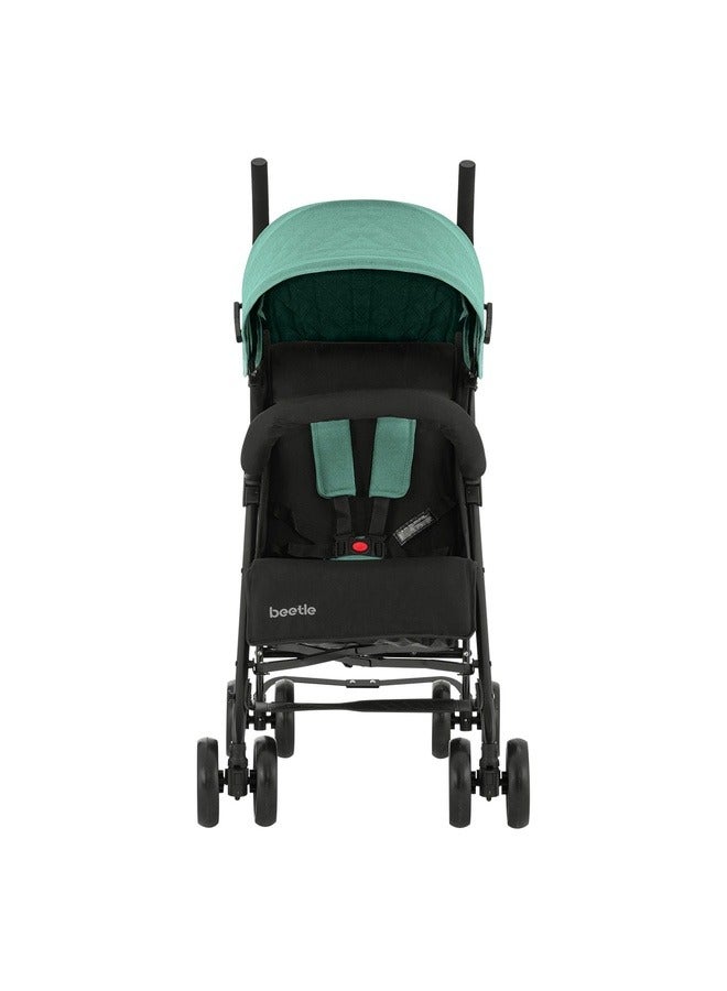 KIKKABOO عربة أطفال بإطار فولاذي سلة قابلة للإزالة بعجلات أمامية قابلة للإزالة باللون النعناعي - Image 3