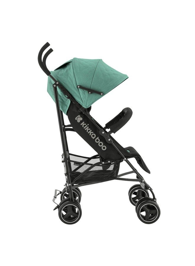 KIKKABOO عربة أطفال بإطار فولاذي سلة قابلة للإزالة بعجلات أمامية قابلة للإزالة باللون النعناعي - Image 5