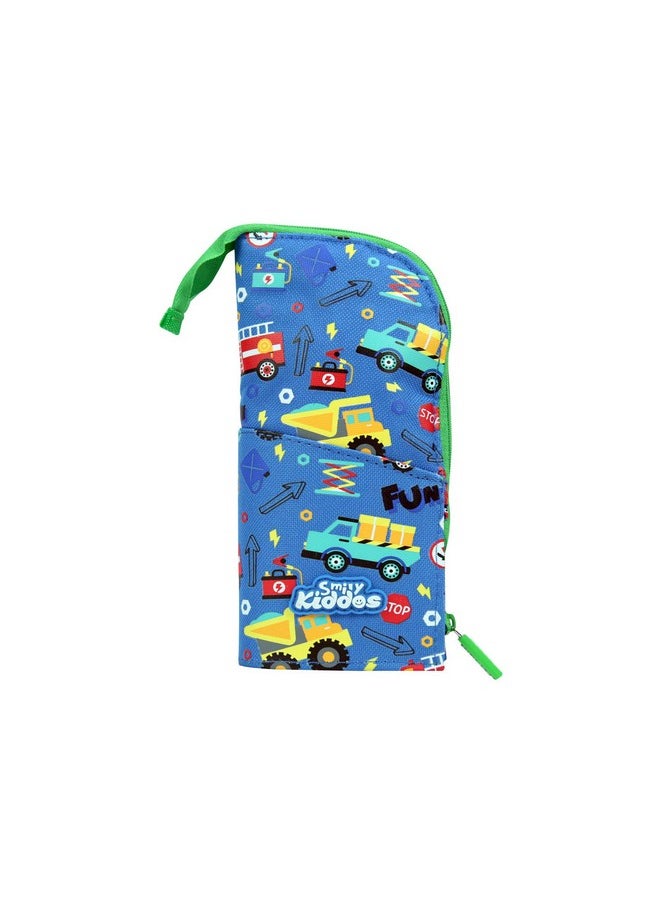 SMILY KIDDOS Smily Kiddos | Smily Pen Holder Case (Blue) | Pencil Cases for Girls Stylish  - Image 1
