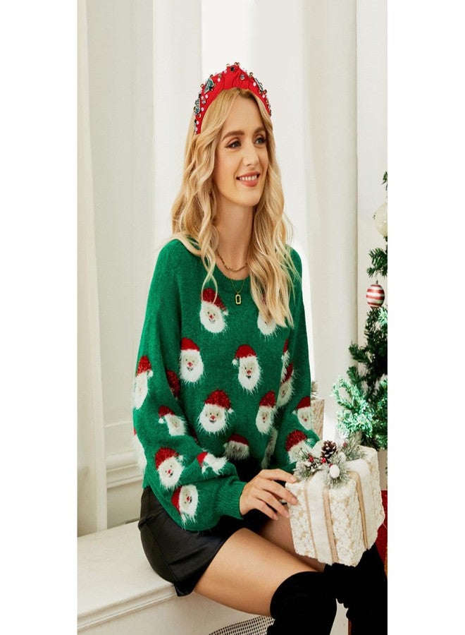 سيالكسهيني طوق رأس CEALXHENY للنساء، طوق رأس على شكل شجرة عيد الميلاد، طوق رأس مرصع بالجواهر، إكسسوارات ملابس عيد الميلاد، هدايا حفلات على شكل سترة قبيحة، هدايا العطلات (شجرة عيد الميلاد 3) - Image 4