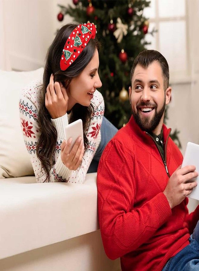 سيالكسهيني طوق رأس CEALXHENY للنساء، طوق رأس على شكل شجرة عيد الميلاد، طوق رأس مرصع بالجواهر، إكسسوارات ملابس عيد الميلاد، هدايا حفلات على شكل سترة قبيحة، هدايا العطلات (شجرة عيد الميلاد 3) - Image 3