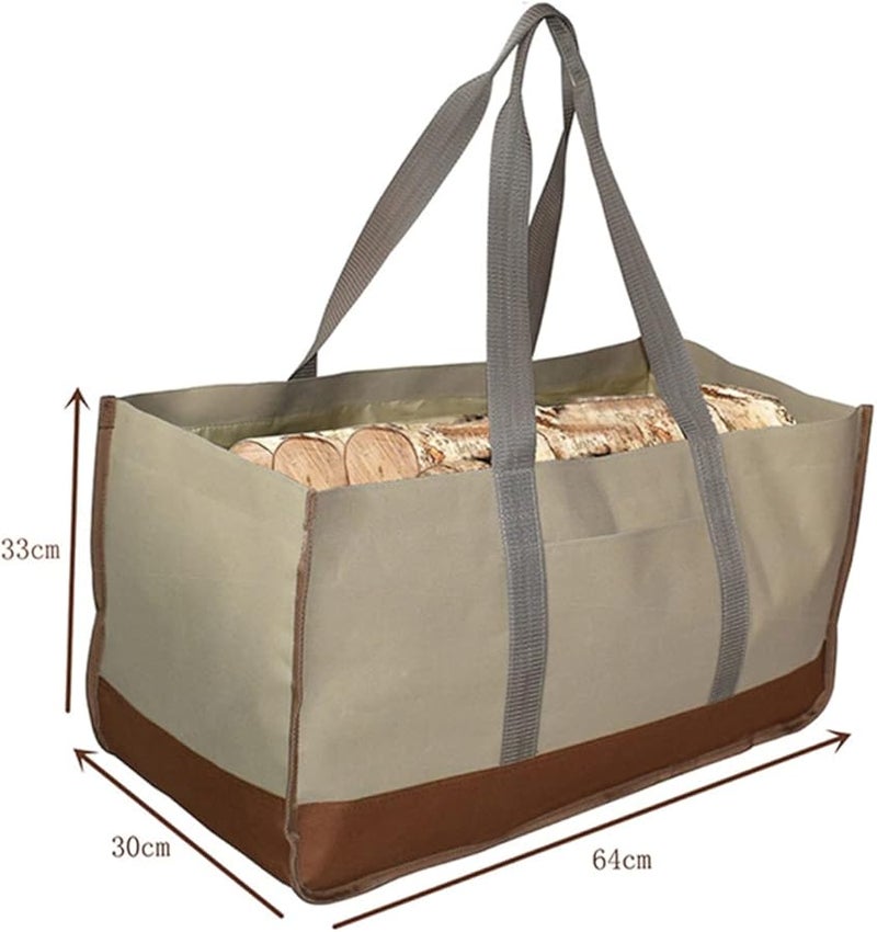 حقيبة تخزين ونقل حطب محمولة ومعزولة للتخييم - لون عشوائي - Image 3