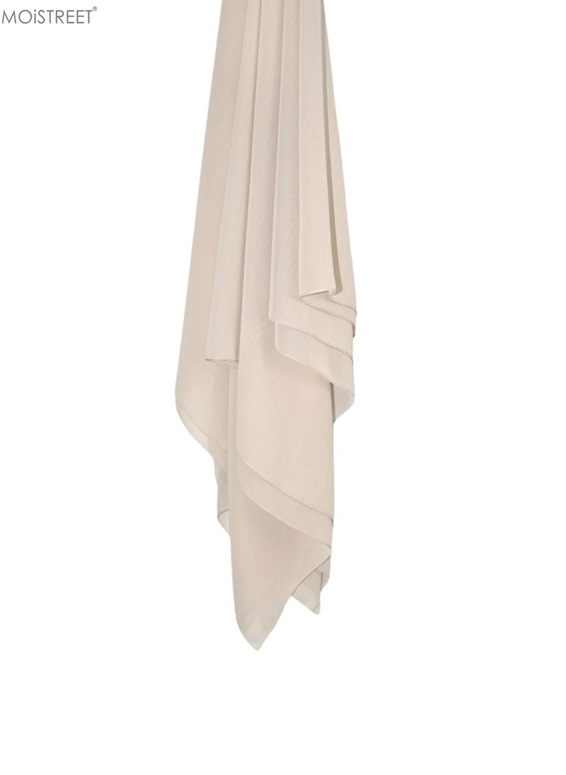 Moistreet MOiSTREET Hijab Beige Chiffon