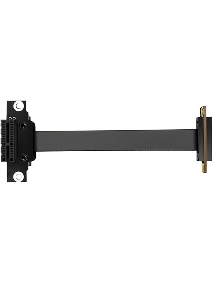 كابل تمديد PCI-E عالي السرعة لبطاقة الرسوميات، سهل التركيب، لا يحتاج إلى طاقة إضافية، لون أسود، مقاس 20x6x1 سم - Image 1