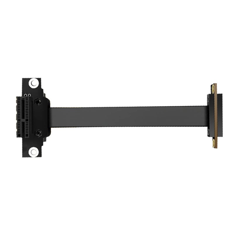 كابل تمديد PCI-E عالي السرعة لبطاقة الرسوميات، سهل التركيب، لا يحتاج إلى طاقة إضافية، لون أسود، مقاس 20x6x1 سم - Image 2
