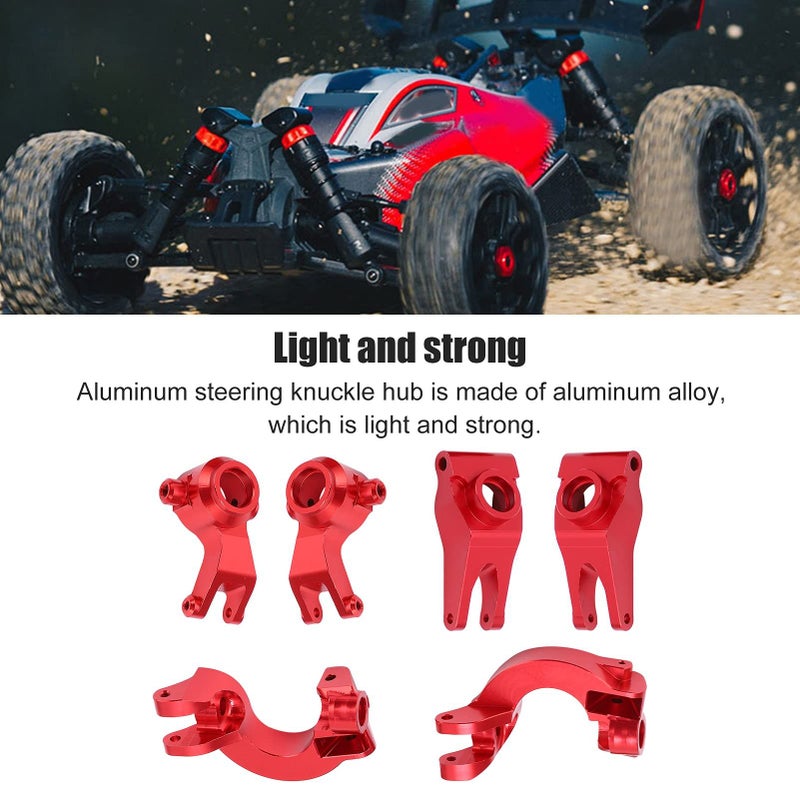 Aluminum RC Metal Rear Axle Hub Cup for ARRMA Senton 1 10 Drift Car Red - Image 4