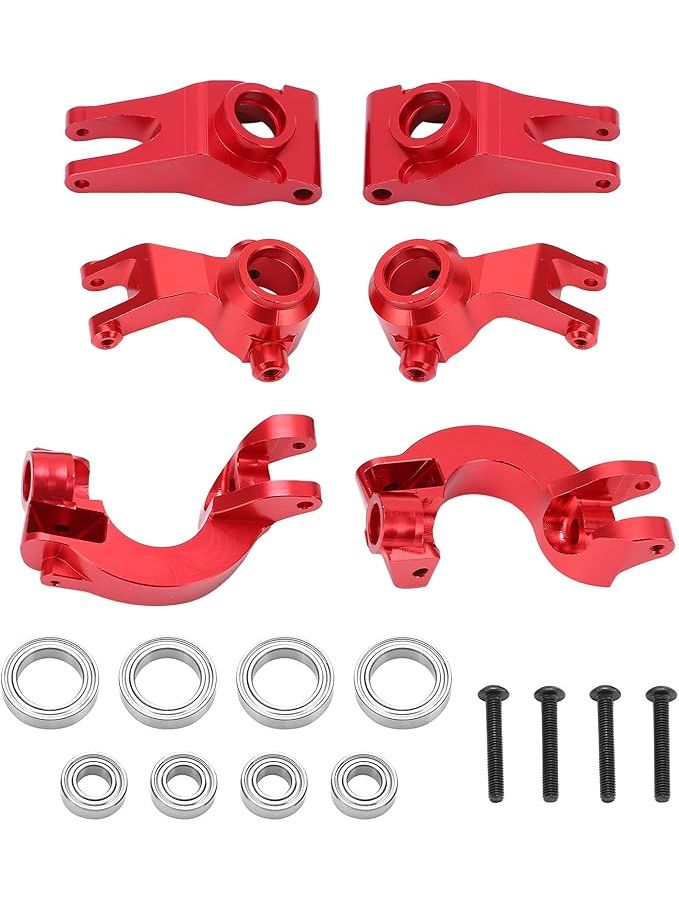 Aluminum RC Metal Rear Axle Hub Cup for ARRMA Senton 1 10 Drift Car Red - Image 1