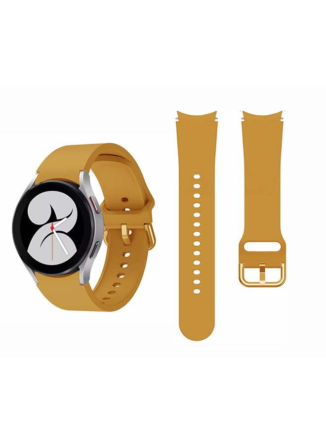 NIBEMINENT Replacement Band For Samsung Galaxy Watch4 Brown - Image 1