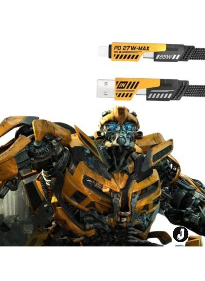 JAJEEK "New 3-in-1 Multi Charging Cable (1.2m) – 4-in-1 Nylon Braided USB Cable for Fast Charging & Data Transfer" - Image 3